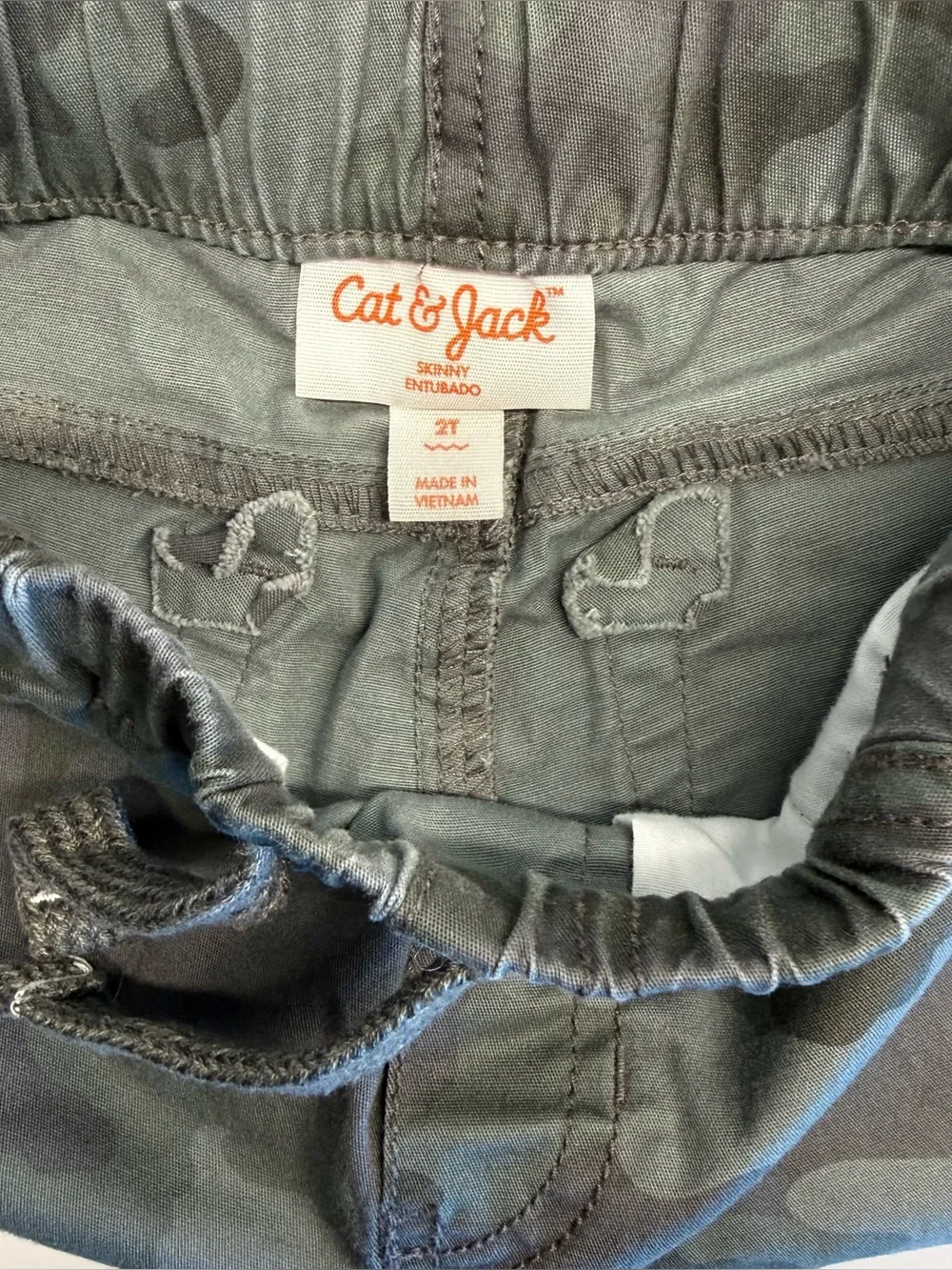 Cat & Jack 2T Jogger Pants Bundle of 3 | Navy Burgundy Camo | Toddler Boys